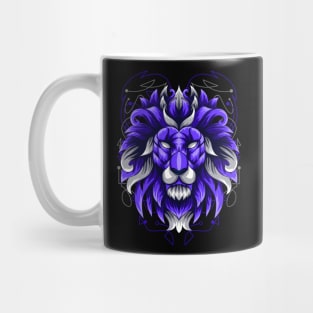 glitch lion head Mug